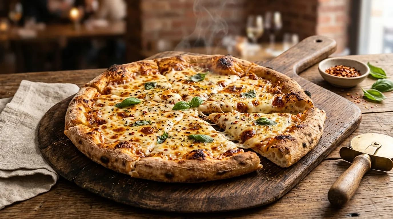 12″ Medium Handcrafted Smoky Tri-cheese Blend