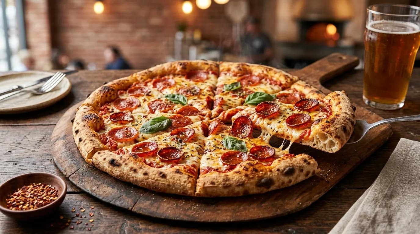 14″ Large Handcrafted Pepperoni Duo