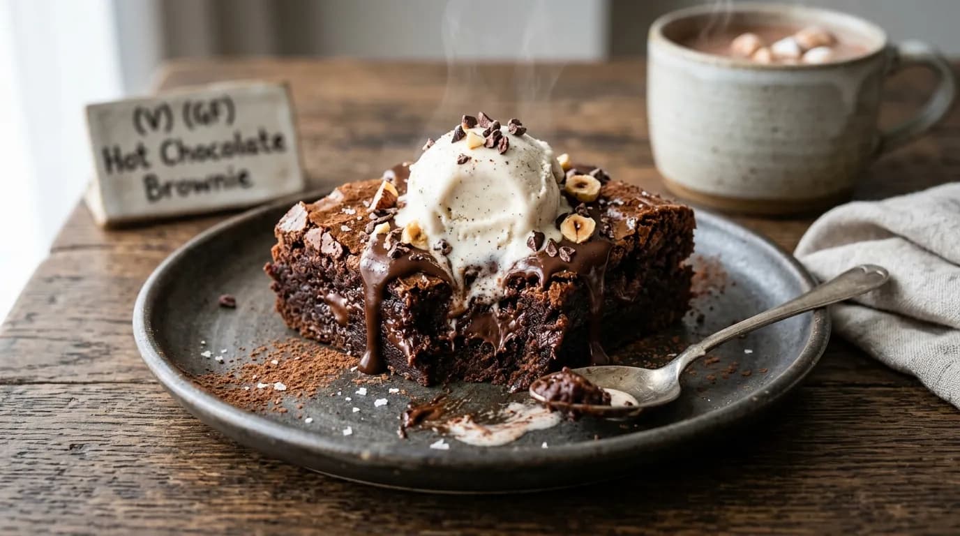 Hot Chocolate Brownie (V) (GF)